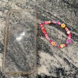 Homemade beaded phone chain
